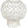 Discount Bizzotto LANTERNA MACRAME BIANCO H38