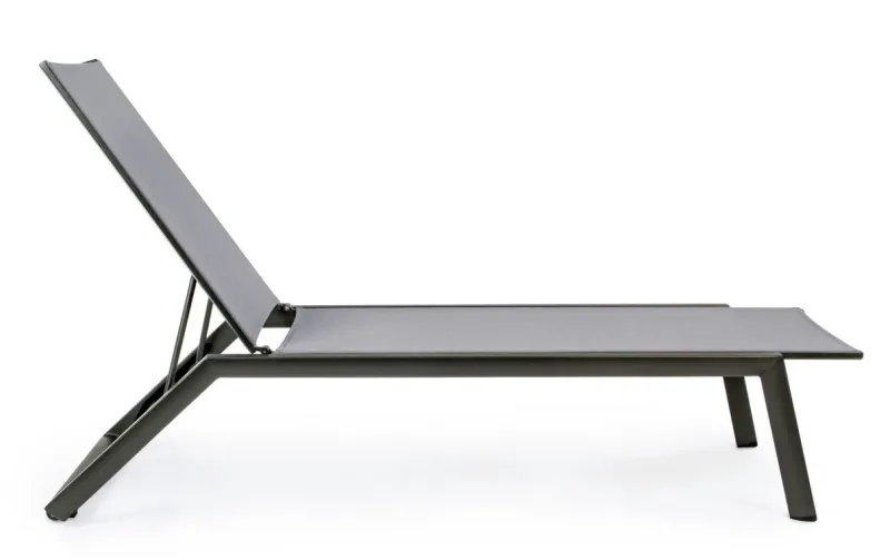 Clearance Bizzotto LETTINO CON RUOTE IN ALLUMINIO ANTRACITE GK52 - CRUISE
