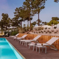 Clearance Bizzotto LETTINO CON RUOTE IN ALLUMINIO BIANCO GK50 - CRUISE