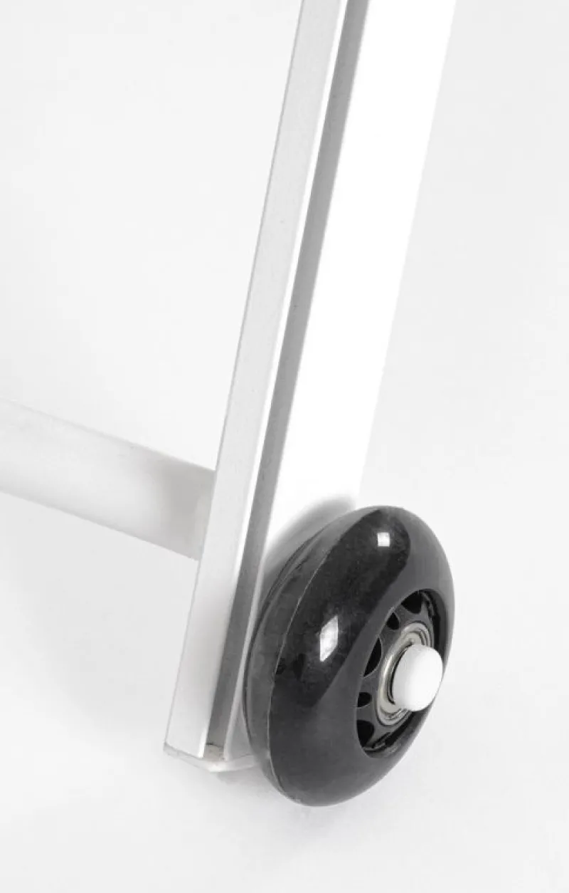 Discount Bizzotto LETTINO IN ALLUMINIO CON RUOTE BIANCO - TAYLOR