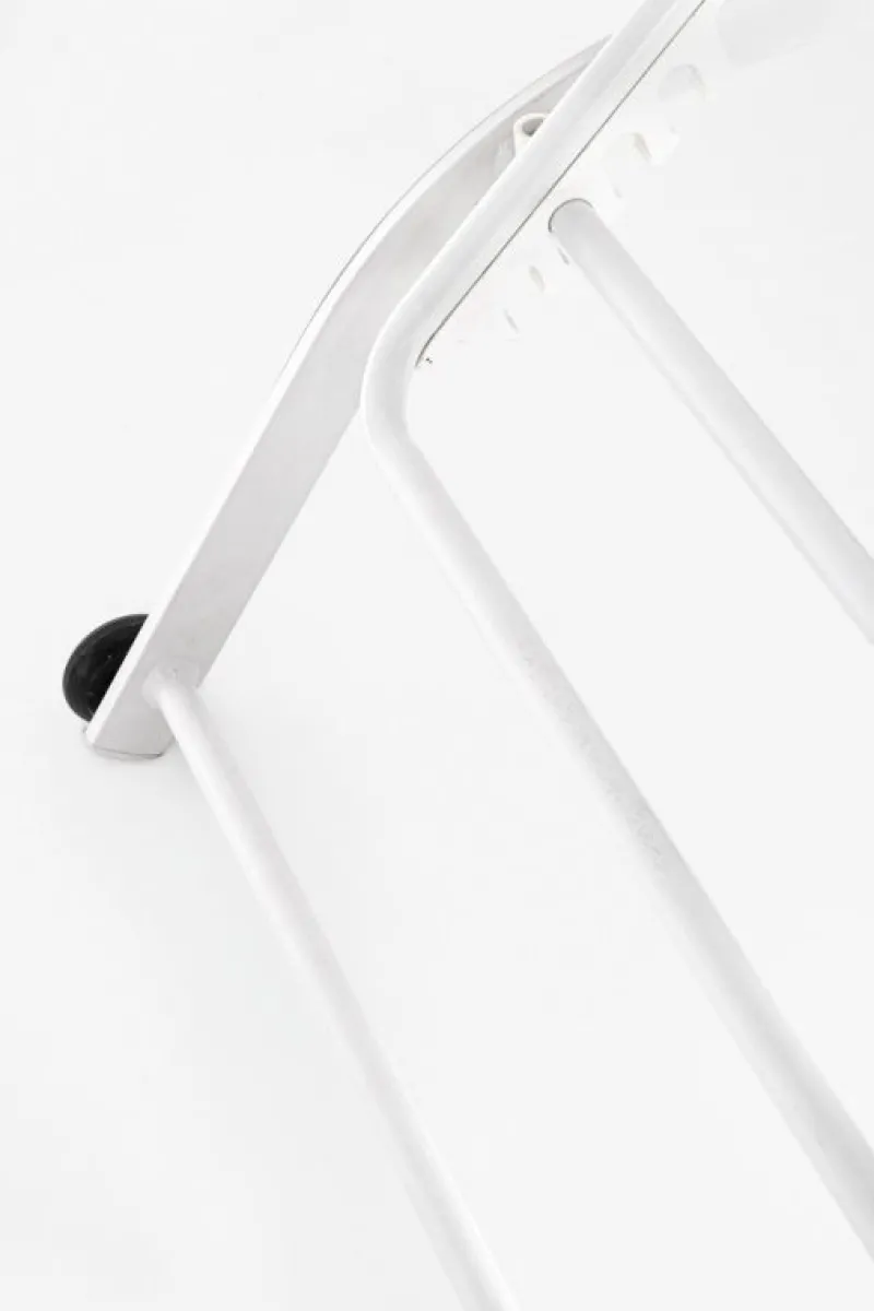 Discount Bizzotto LETTINO IN ALLUMINIO CON RUOTE BIANCO - TAYLOR