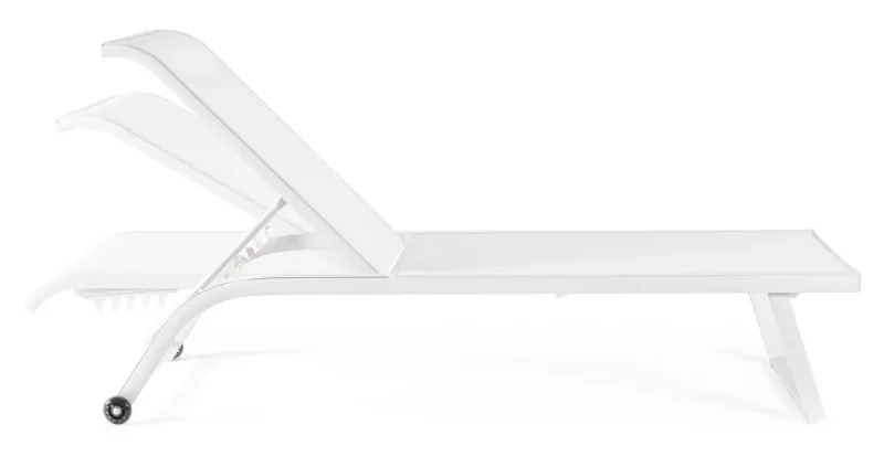 Discount Bizzotto LETTINO IN ALLUMINIO CON RUOTE BIANCO - TAYLOR