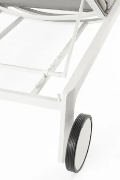 Discount Bizzotto LETTINO IN ALLUMINIO CON RUOTE BIANCO WG20 - JALISCO