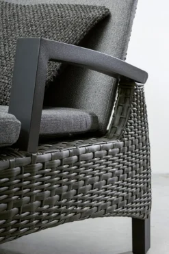 Online Bizzotto LETTINO RECLINABILE CON CUSCINI ANTRACITE JX55 - BRITTON