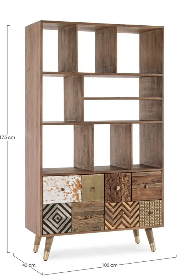 Outlet Bizzotto LIBRERIA IN LEGNO - DHAVAL