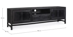 Best Bizzotto MOBILE PORTA TV 1 CASSETTO IN LEGNO - WESTON
