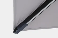 Online Bizzotto OMBRELLONE BRACCIO CON LED IN ALLUMINIO 3X3 ANTRACITE - INES