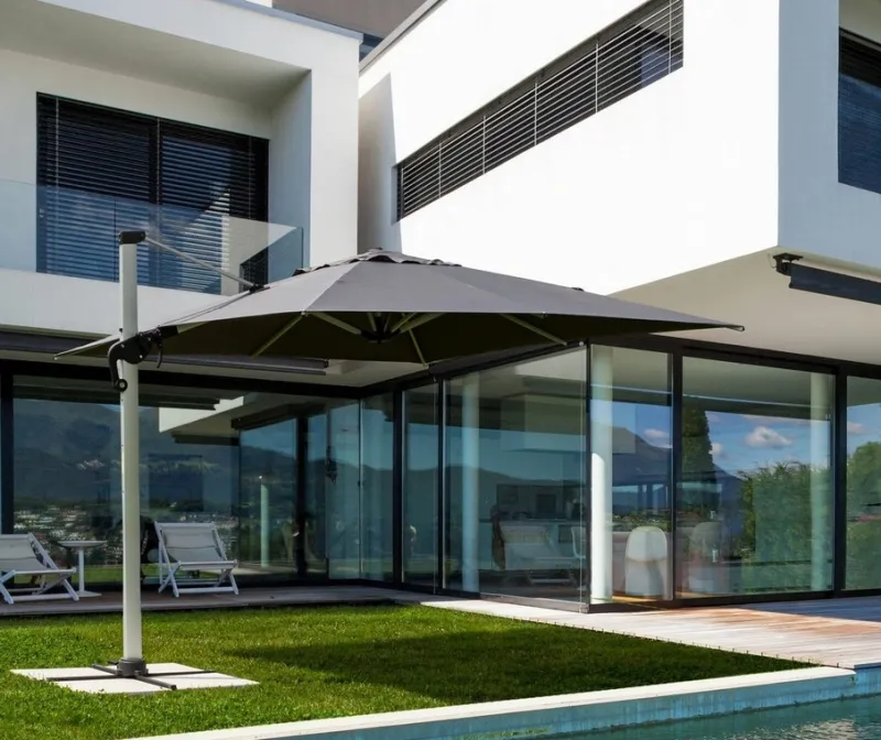 New Bizzotto OMBRELLONE BRACCIO IN ALLUMINIO 3X3 - INES