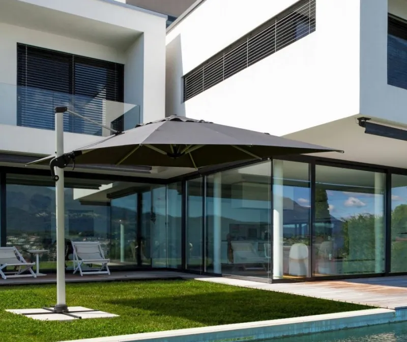 New Bizzotto OMBRELLONE BRACCIO IN ALLUMINIO 3X3 - INES