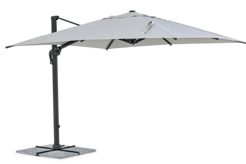 Hot Bizzotto OMBRELLONE BRACCIO IN ALLUMINIO 3X3 ANTRACITE - INES