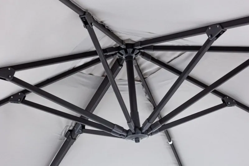 Hot Bizzotto OMBRELLONE BRACCIO IN ALLUMINIO 3X3 ANTRACITE - INES