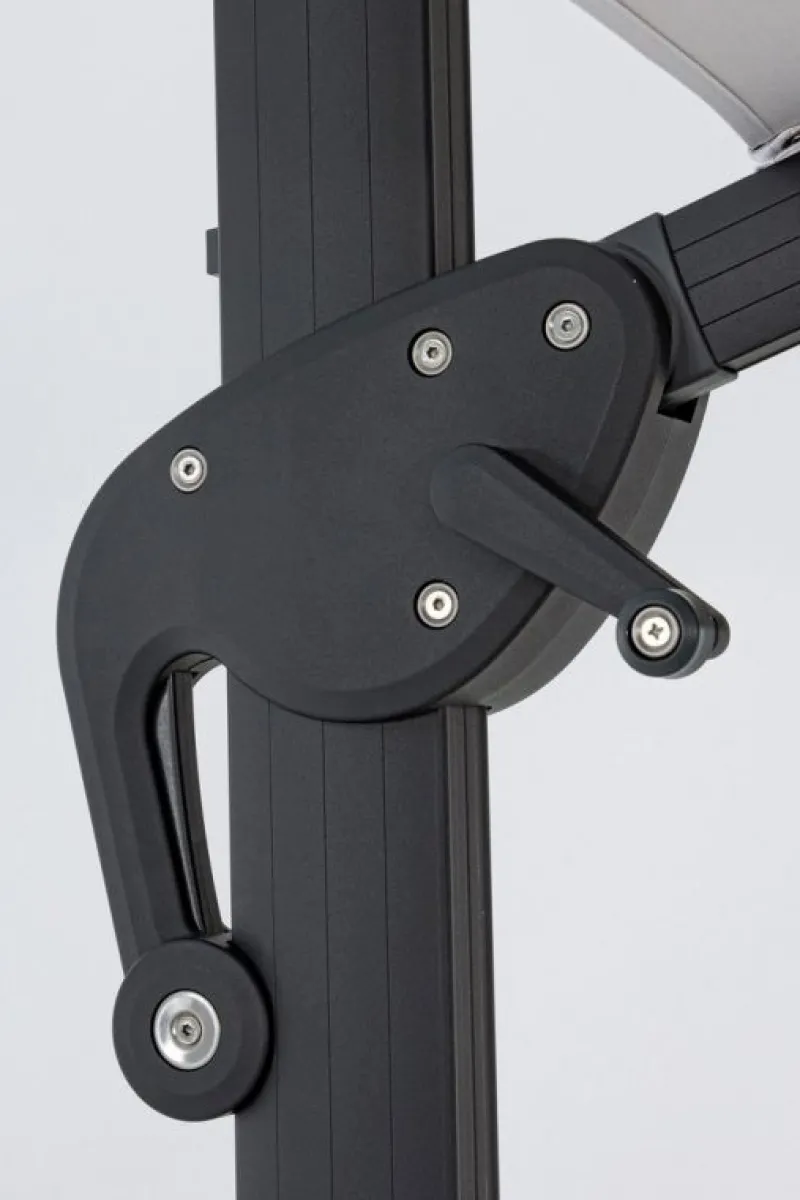 New Bizzotto OMBRELLONE BRACCIO IN ALLUMINIO 4X4 ANTRACITE - INES