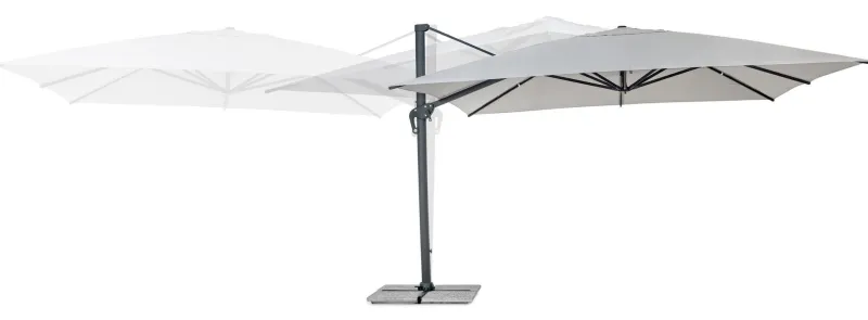 New Bizzotto OMBRELLONE BRACCIO IN ALLUMINIO 4X4 ANTRACITE - INES