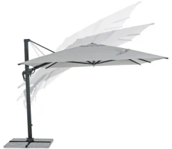 New Bizzotto OMBRELLONE BRACCIO IN ALLUMINIO 3X4 ANTRACITE - INES