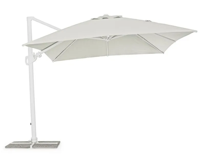 New Bizzotto OMBRELLONE BRACCIO IN ALLUMINIO 3X4 BIANCO - EDEN