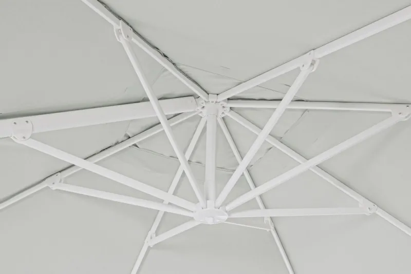 Discount Bizzotto OMBRELLONE BRACCIO IN ALLUMINIO 3X3 BIANCO - EDEN