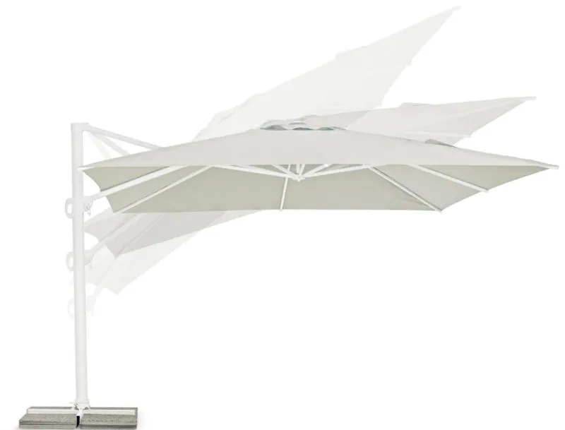 Hot Bizzotto OMBRELLONE BRACCIO IN ALLUMINIO 4X4 BIANCO - EDEN