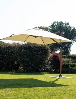 Outlet Bizzotto OMBRELLONE IN ALLUMINIO 3X4 BEIGE - ORION