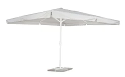 Clearance Bizzotto OMBRELLONE IN ALLUMINIO 4X4 BIANCO GRIGIO - ALGHERO