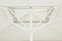 Clearance Bizzotto OMBRELLONE IN ALLUMINIO 4X4 BIANCO GRIGIO - ALGHERO