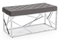 Discount Bizzotto PANCA COLOR GRIGIO - RAYAN