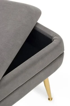 Online Bizzotto PANCA CONTENITORE GRIGIO SCURO - PAVLINA