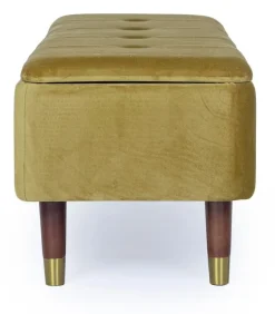 Best Bizzotto PANCA CONTENITORE IN VELLUTO OLIVE - KIRA