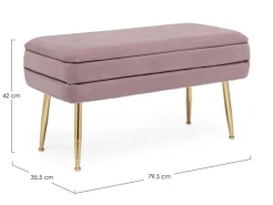 Best Bizzotto PANCA CONTENITORE MALVA - PAVLINA