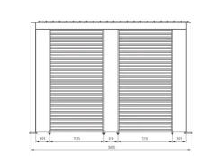 Clearance Bizzotto PANNELLO VERTICALE PERGOLA OCEAN NATURAL