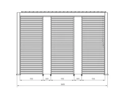 Clearance Bizzotto PANNELLO VERTICALE PERGOLA OCEAN NATURAL