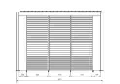 Sale Bizzotto PANNELLO VERTICALE PERGOLA OCEAN BIANCO