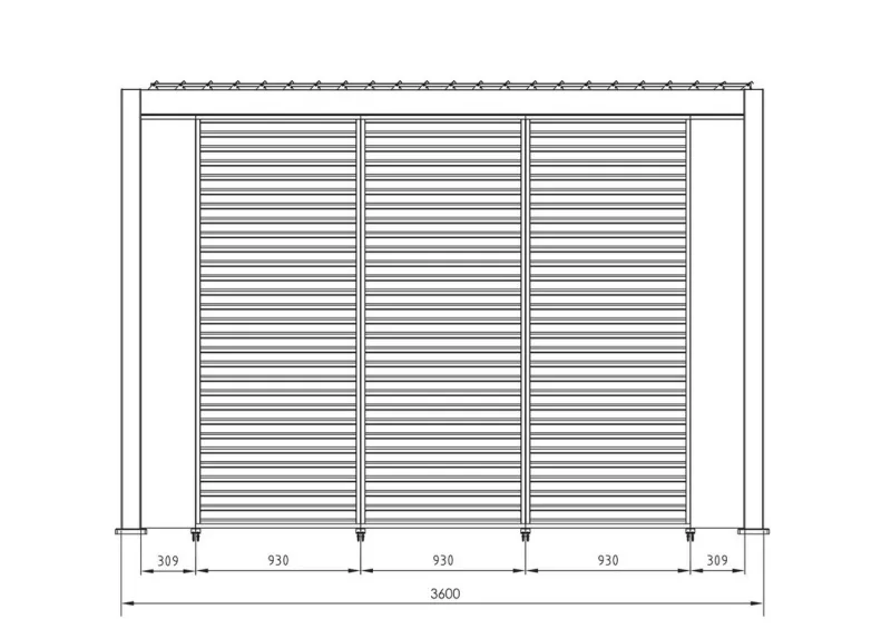 Sale Bizzotto PANNELLO VERTICALE PERGOLA OCEAN BIANCO