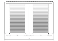 Sale Bizzotto PANNELLO VERTICALE PERGOLA OCEAN BIANCO