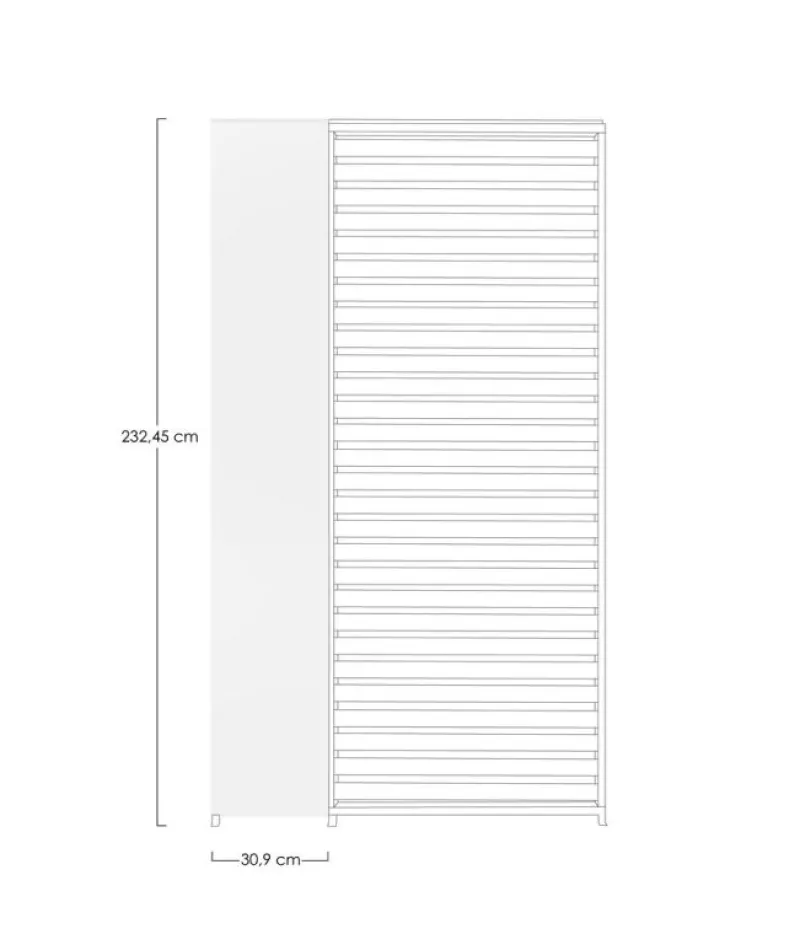 Sale Bizzotto PANNELLO VERTICALE PERGOLA OCEAN BIANCO