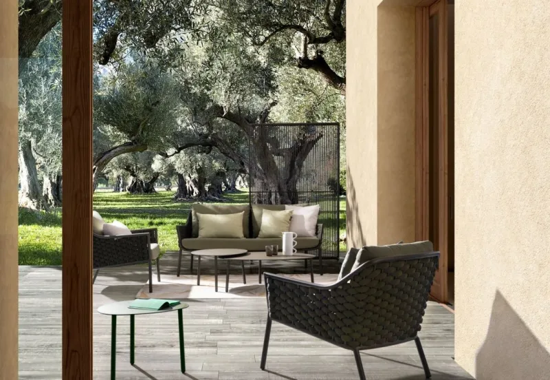 Best Bizzotto PARAVENTO PAXSON 120X180 OLIV QS24