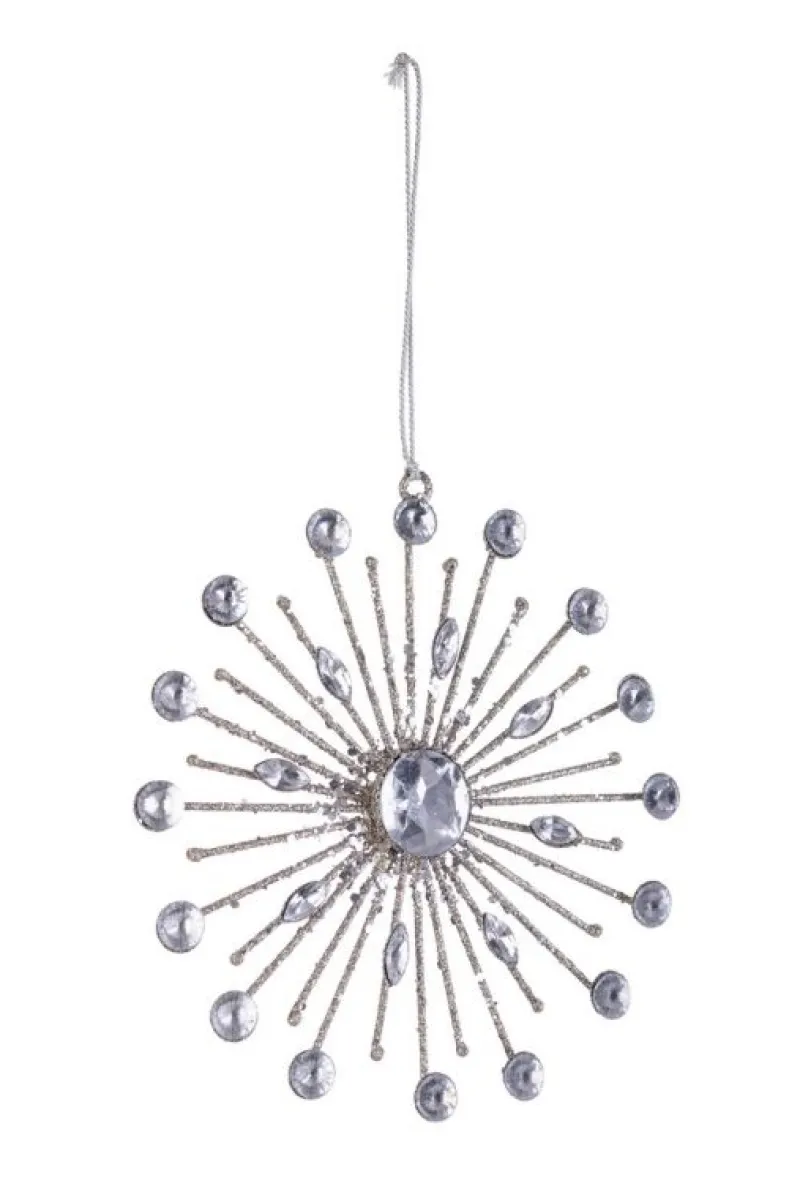 New Bizzotto PENDAGLIO BEAD FIOCCO NEVE 16P ARG 15X15