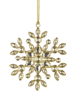 Clearance Bizzotto PENDAGLIO JEXON FIOCCO NEVE 6P ORO 11X11