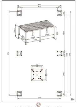 Sale Bizzotto PERGOLA OCEAN 3.6X6 ANTRACITE