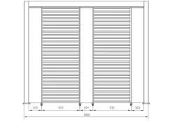 Sale Bizzotto PERGOLA OCEAN 3.6X6 ANTRACITE