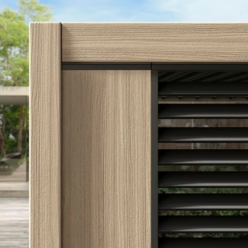 Outlet Bizzotto PERGOLA OCEAN 3X4 NATURAL-ANTRACITE