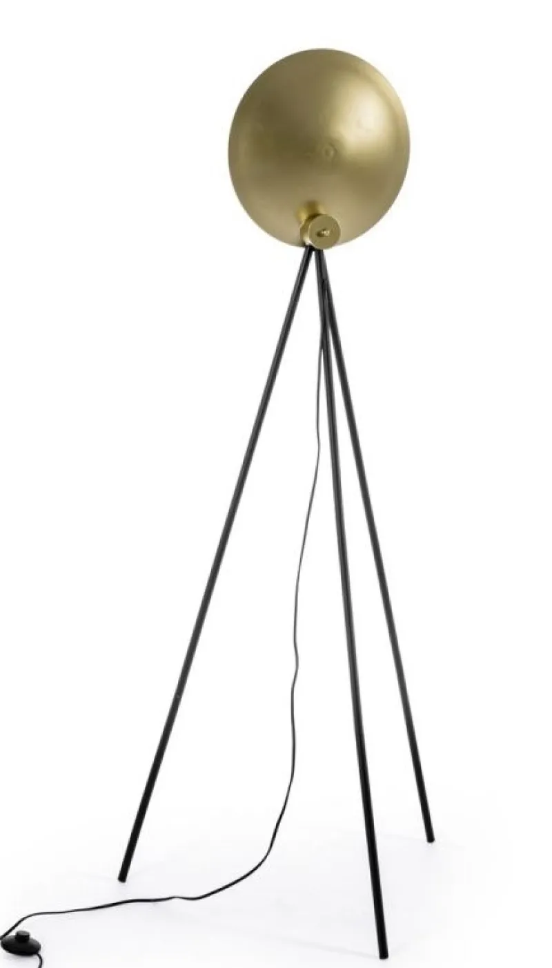 Discount Bizzotto PIANTANA DESIGN TREPPIEDE NERO-ORO H156