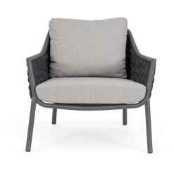 Outlet Bizzotto POLTRONA ANTRACITE QS22/GRAPHITE - EVERLY
