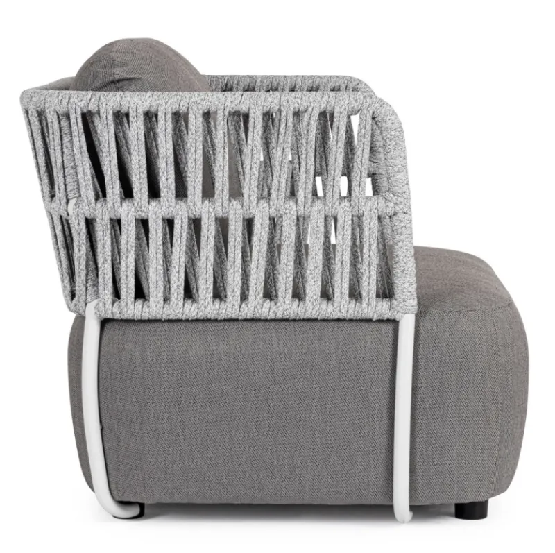 Clearance Bizzotto POLTRONA BIANCO/GRIGIO - PALMER