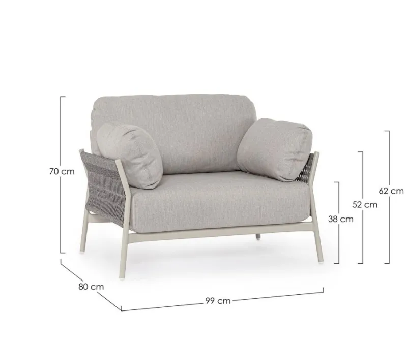 Discount Bizzotto POLTRONA C-C PARDIS AGATE QS26