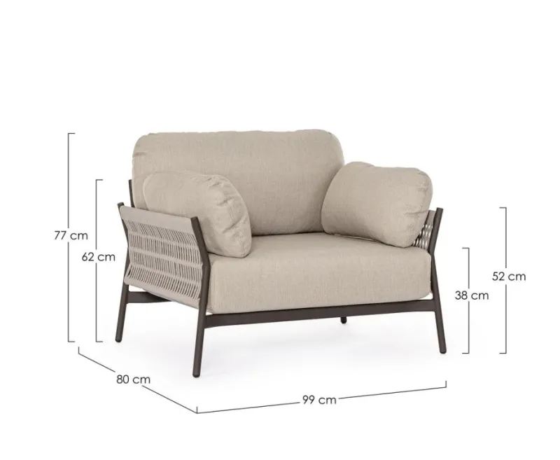 Best Bizzotto POLTRONA C-C PARDIS RAVEN QS25