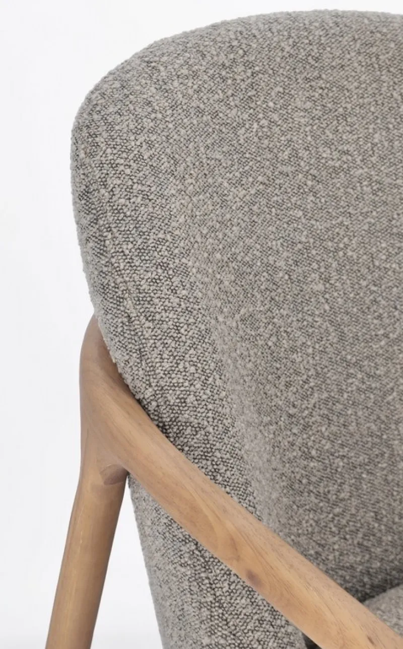 Bizzotto POLTRONA EFFETTO BOUCLE' STONE - ELAIDE