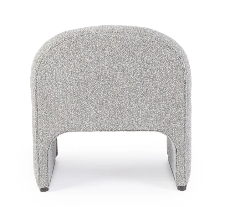 Outlet Bizzotto POLTRONA EFFETTO BOUCLE' GRIGIO - BASSILLA