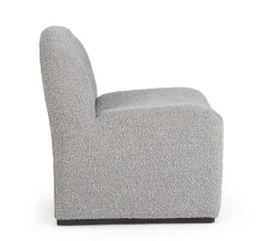 Outlet Bizzotto POLTRONA EFFETTO BOUCLE' GRIGIO - BASSILLA