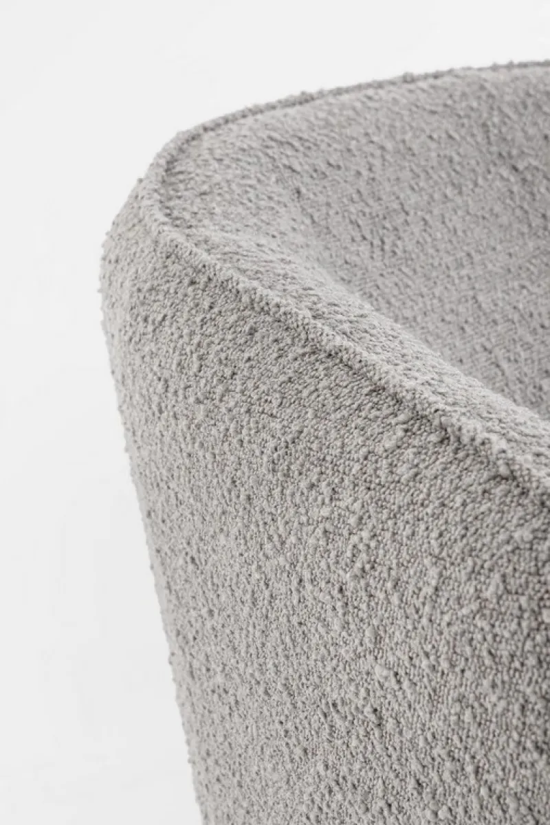 Best Bizzotto POLTRONA EFFETTO BOUCLE' GRIGIO - AVRIL
