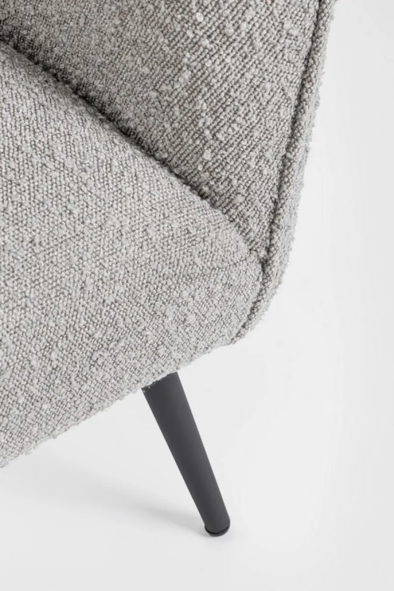 Best Bizzotto POLTRONA EFFETTO BOUCLE' GRIGIO - AVRIL